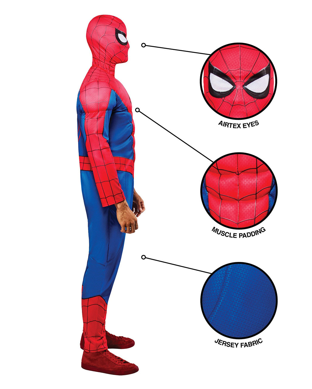 Costume da Spider-Man "Brand New Day" Deluxe da uomo, versione muscolosa