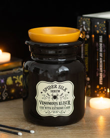 „Spider Silk Serum“ Giftflaschen Motiv Duftöl & Wachswärmer 15cm