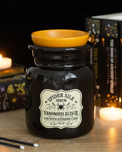 „Spider Silk Serum“ Giftflaschen Motiv Duftöl & Wachswärmer 15cm