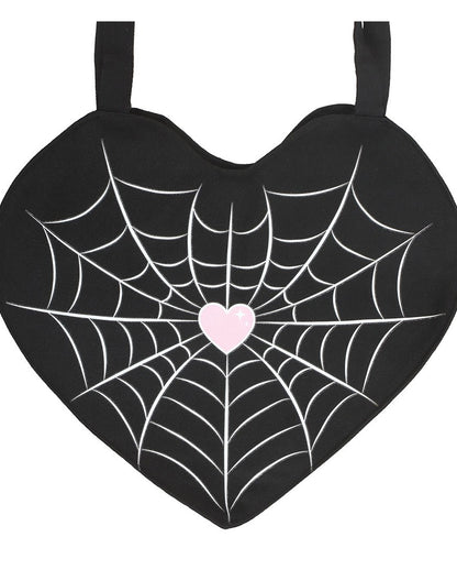 Bolsa De Tela De Araña En Forma De Corazón