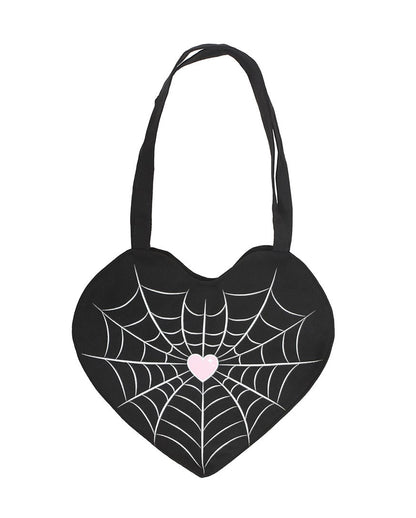 Bolsa De Tela De Araña En Forma De Corazón
