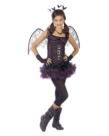Spinnen Fledermaus Teenie Kostüm Violett