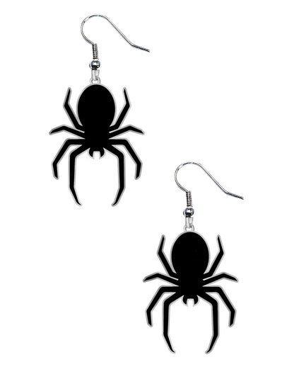 Pendientes de araña negros