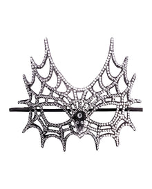 Spinnennetz Maske mit Strass
