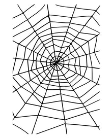 Gruseliges Halloween Seil Spinnennetz mit großer Spinne