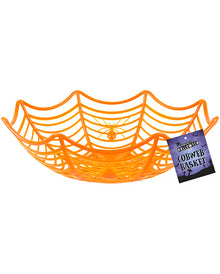 Cobweb Party Bowl Orange 25cm