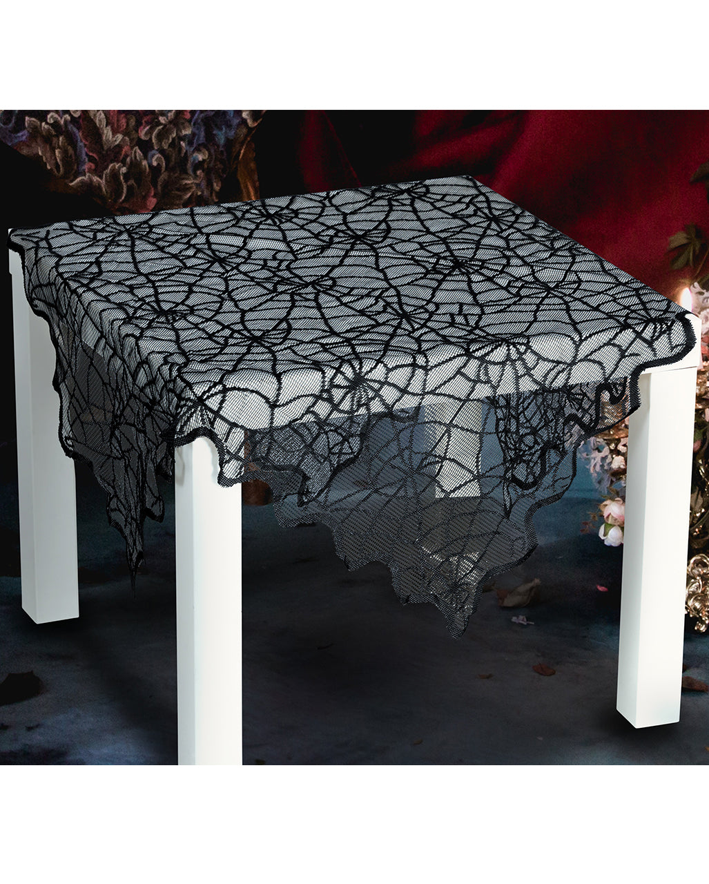 Toile D'araignée Dentelle Nappe 100x75cm