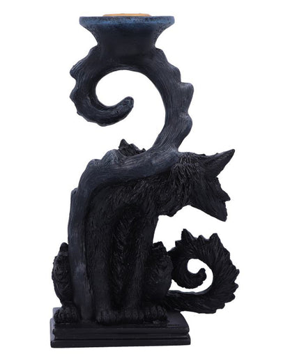 Spite Kerzenleuchter mit schwarzer Katze 18,5cm