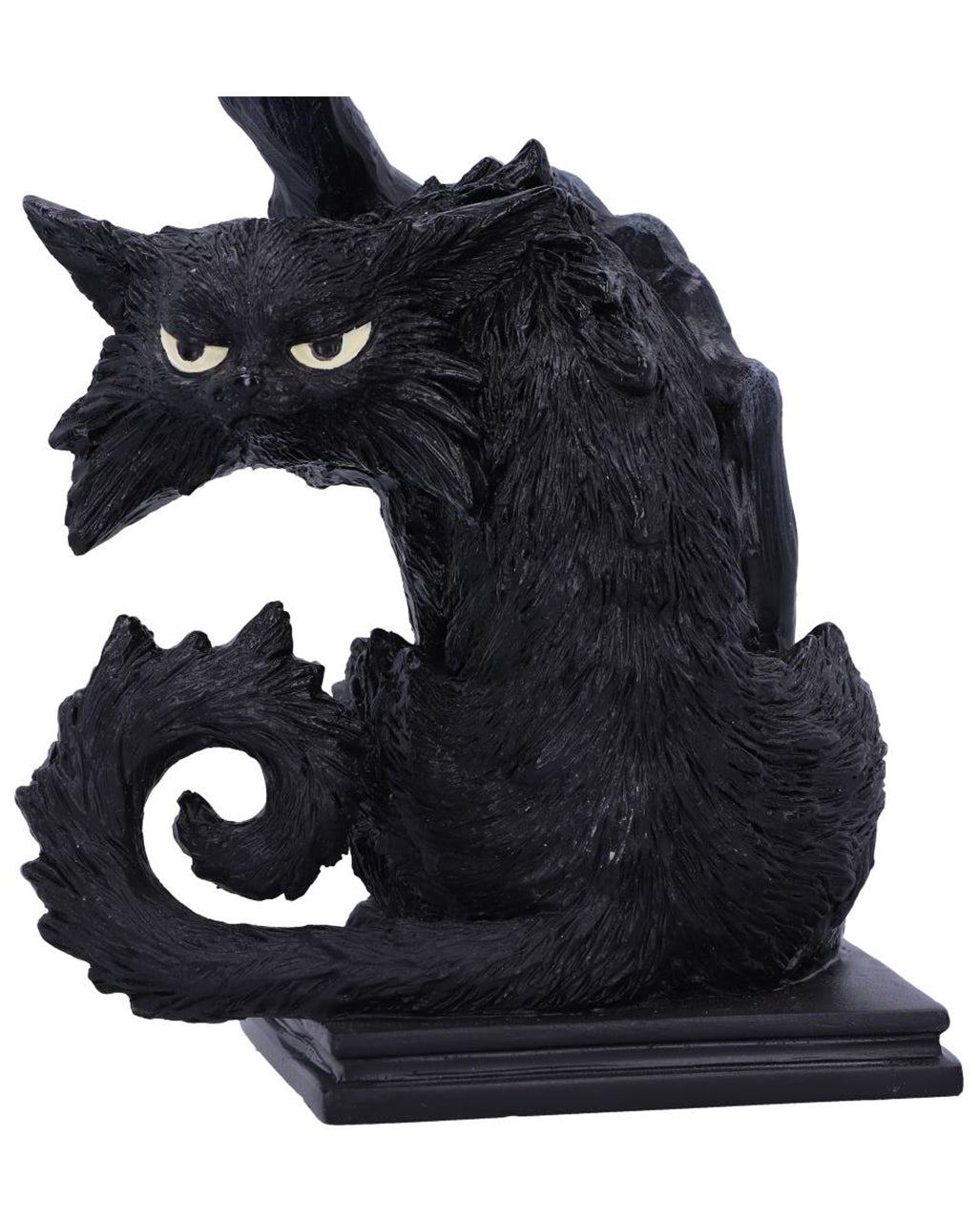 Spite Kerzenleuchter mit schwarzer Katze 18,5cm