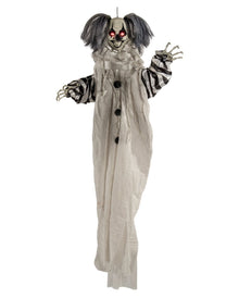 Splatter Sparky Horrorclown Animatronic mit Licht, Sound & Bewegung 110cm