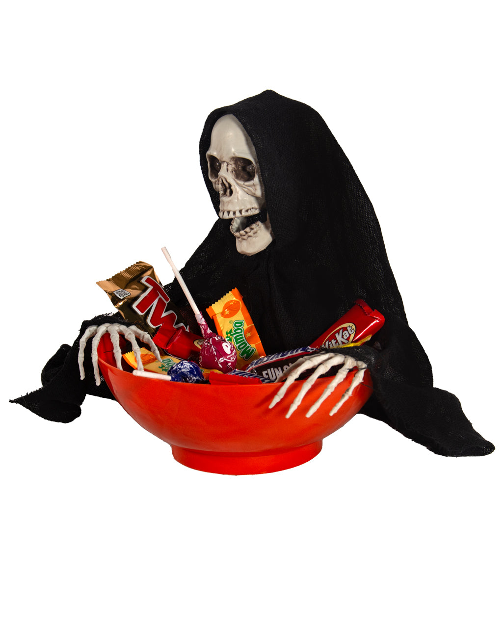 Spooky Bonbonschüssel mit schnappendem Grim Reaper