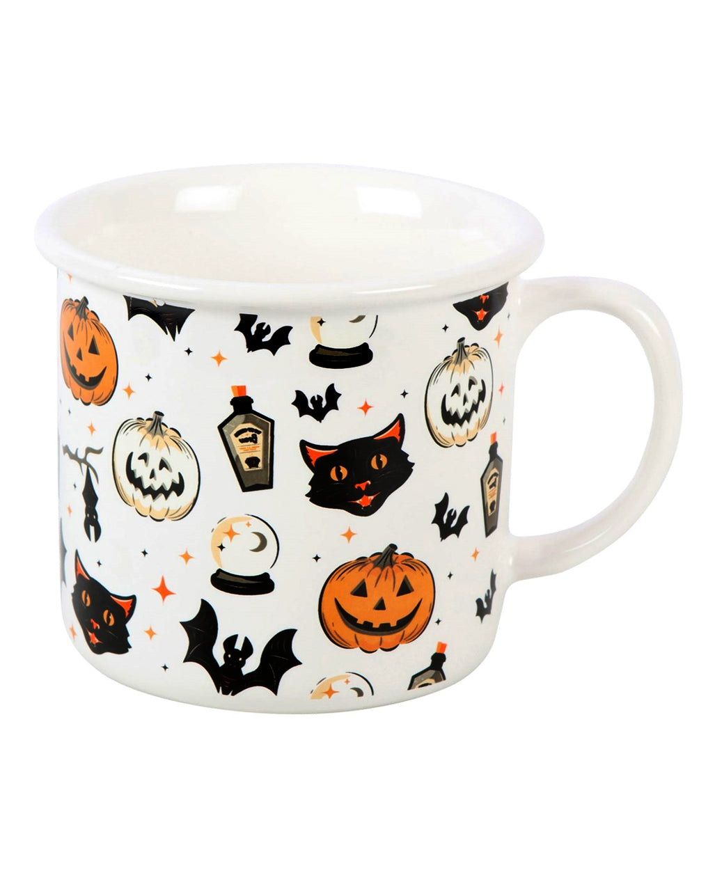 Spooky Cat & Pumpkin Halloween Mug