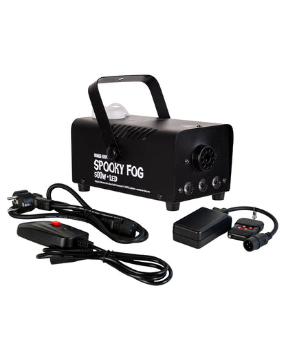 Spooky Mist + RGB LED 500W Mistmachine Met Radioafstandsbediening