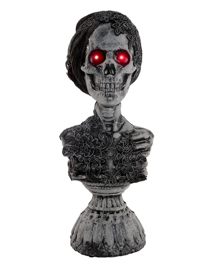 Spooky Ghost Bust "Lady Gruesome" With Sound & Light 38cm