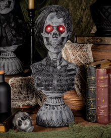 Spooky Geisterbüste "Lady Gruesome" mit Sound & Licht 38cm