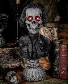 Espeluznante Busto Fantasma "Sir Gruesome" Con Sonido Y Luz 38cm