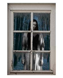 Spooky Geistermädchen Halloween Fensterdeko