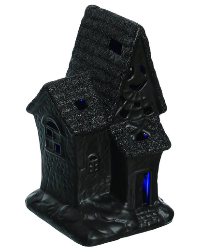 Spooky Glitter Haunted House Decoration With LED
