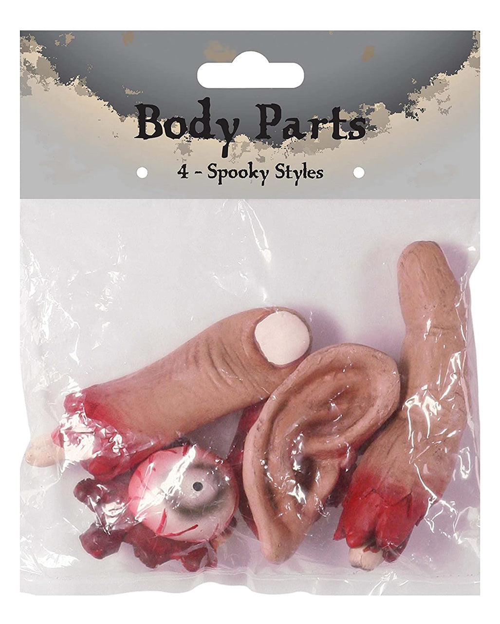 4 x Spooky Halloween Körperteile
