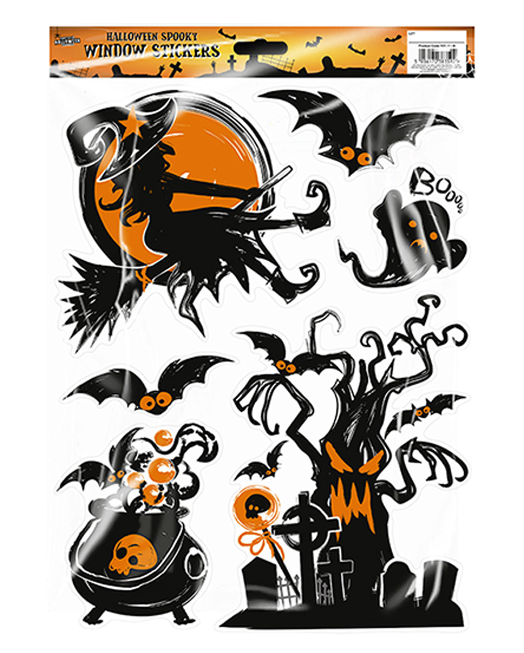 Spooky Halloween Window Sticker 1 Pc.