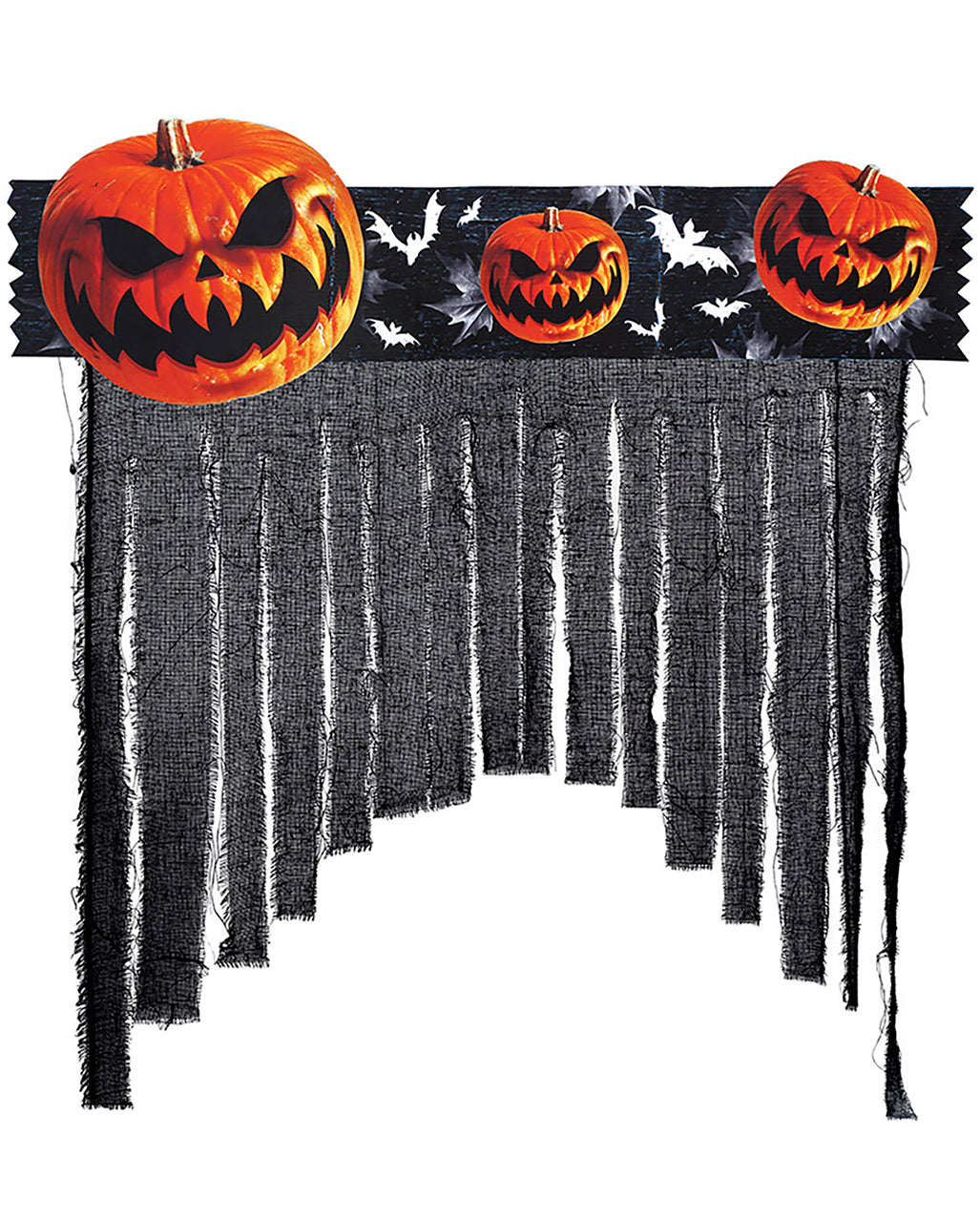 Spooky Halloween Kürbis Türvorhang