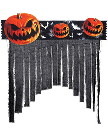 Spooky Halloween Pumpkin Door Curtain