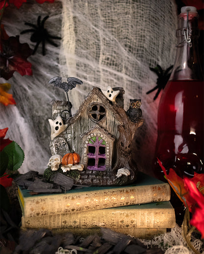 Scary Haunted House mit LED 17cm