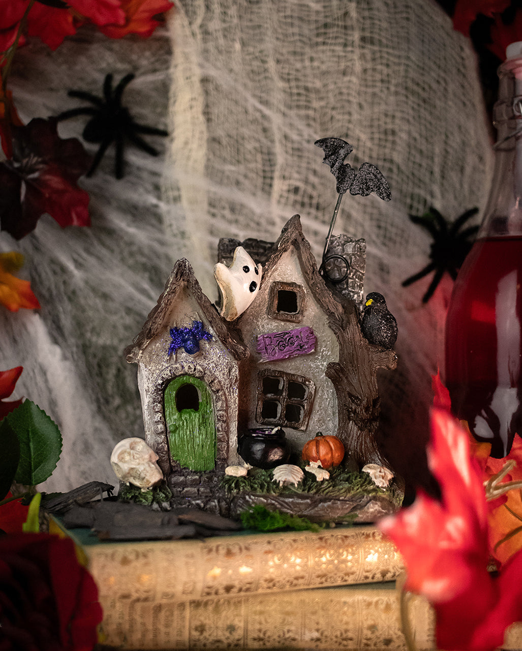Scary Haunted House mit LED 17cm
