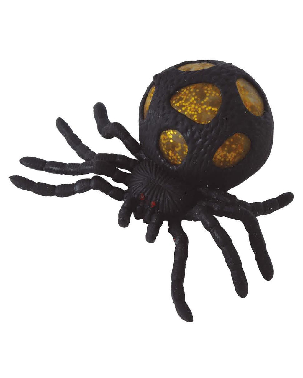 Squishy Spinne mit goldenem Bubble Beads Schleimkörper