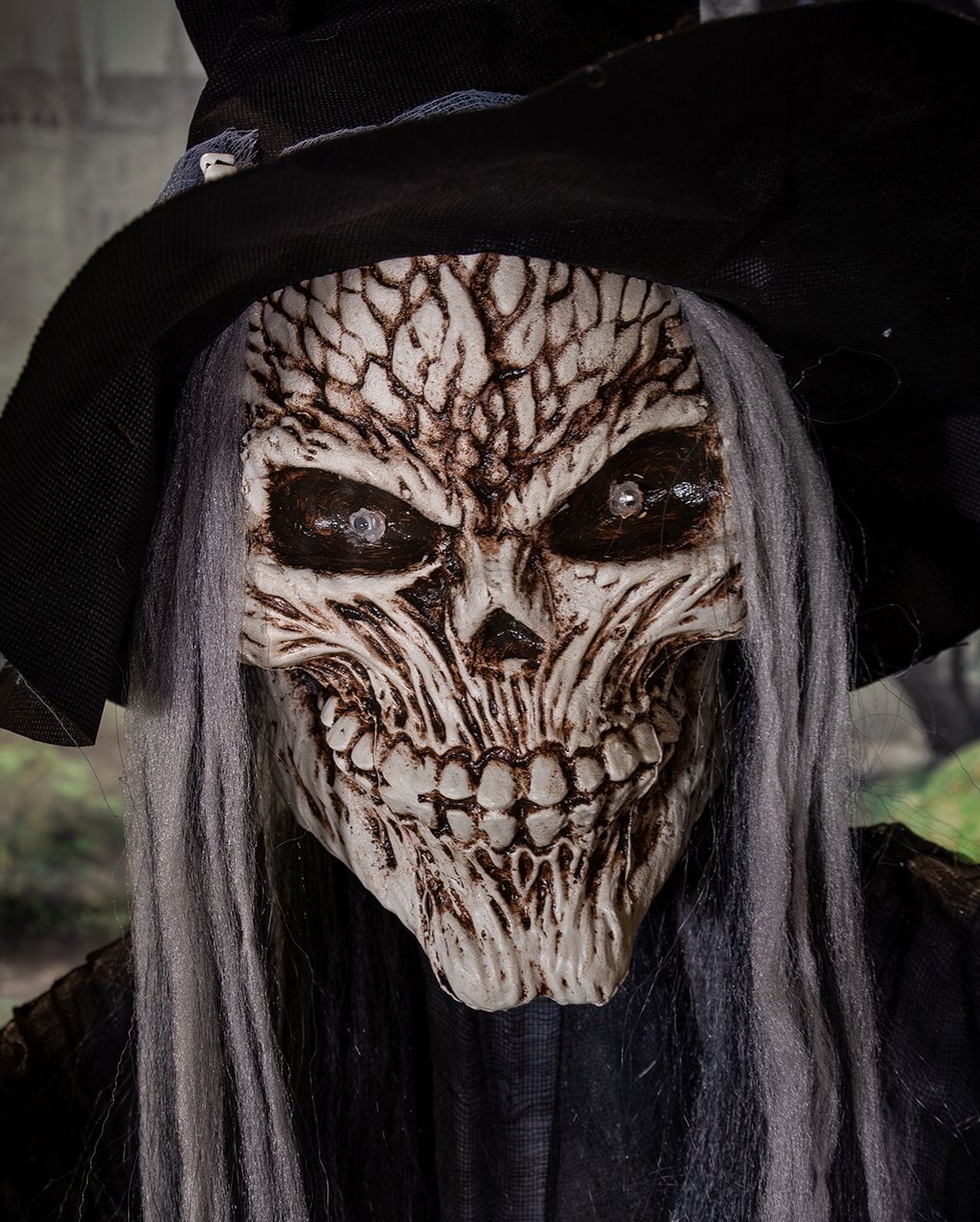 Skelett Warlock Maleficus Halloween Animatronic 183cm