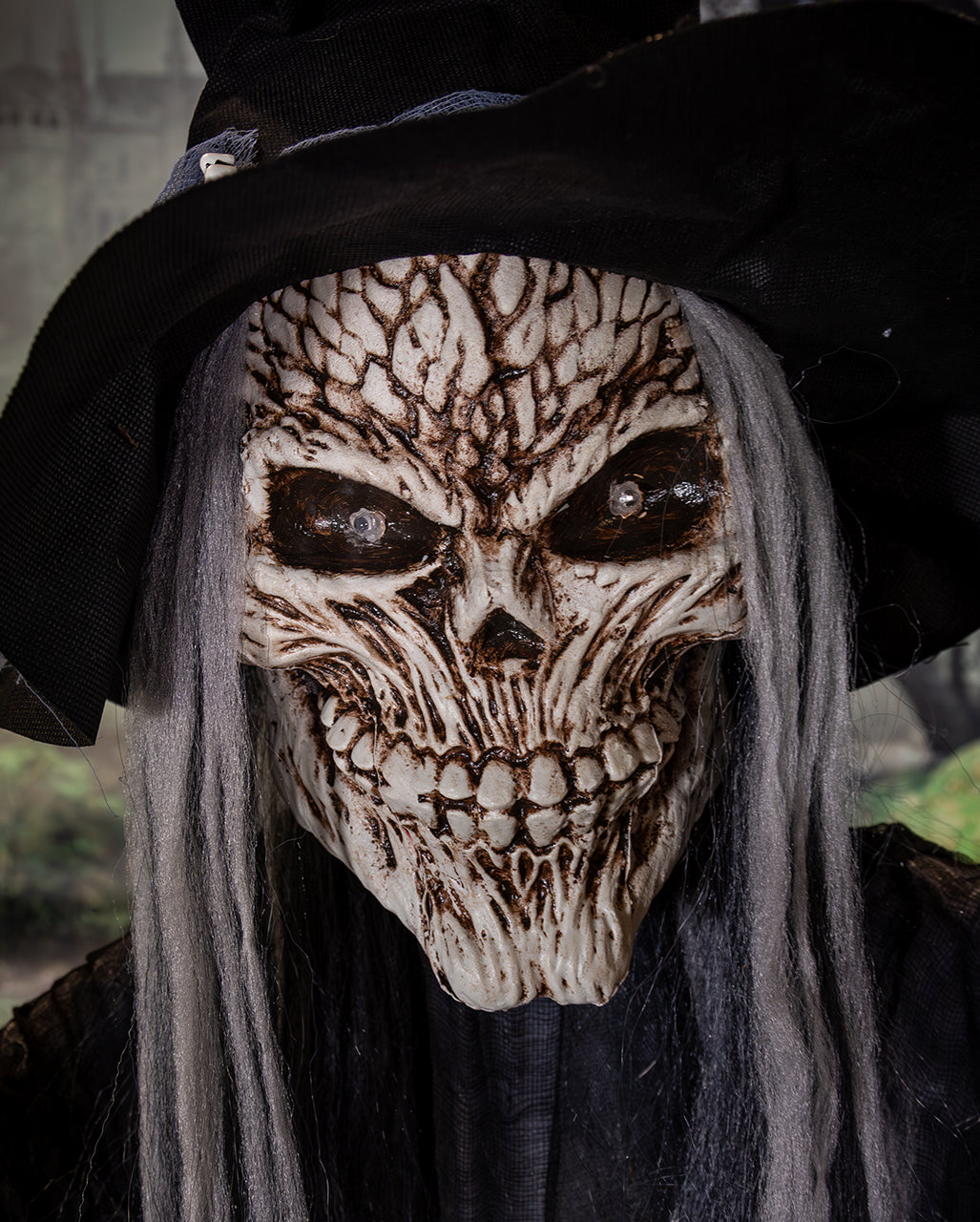 Skelett Warlock Maleficus Halloween Animatronic 183cm