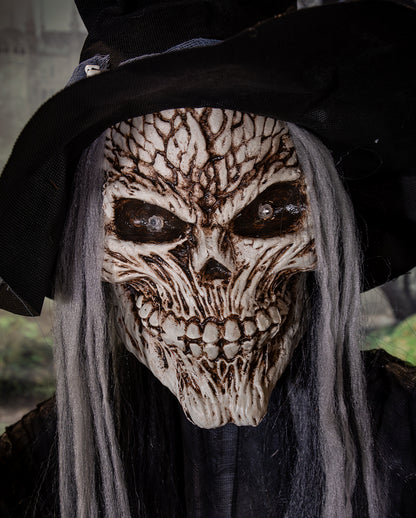 Skelett Warlock Maleficus Halloween Animatronic 183cm