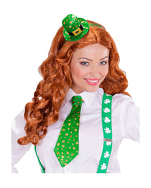 St. Patricks Day Haarreif mit Mini-Hut