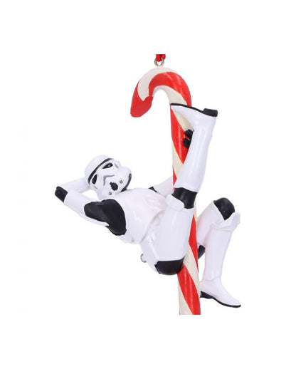 Stormtrooper mit Candy Cane Weihnachtskugel Star Wars