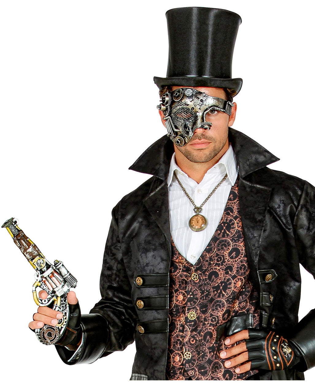 Steampunk Pistole aus Schaumlatex