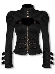 Steampunk Jacke schwarz