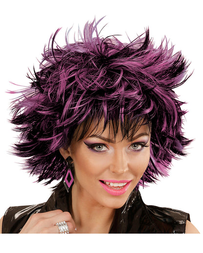 Steamy Wig Black-violet For Halloween