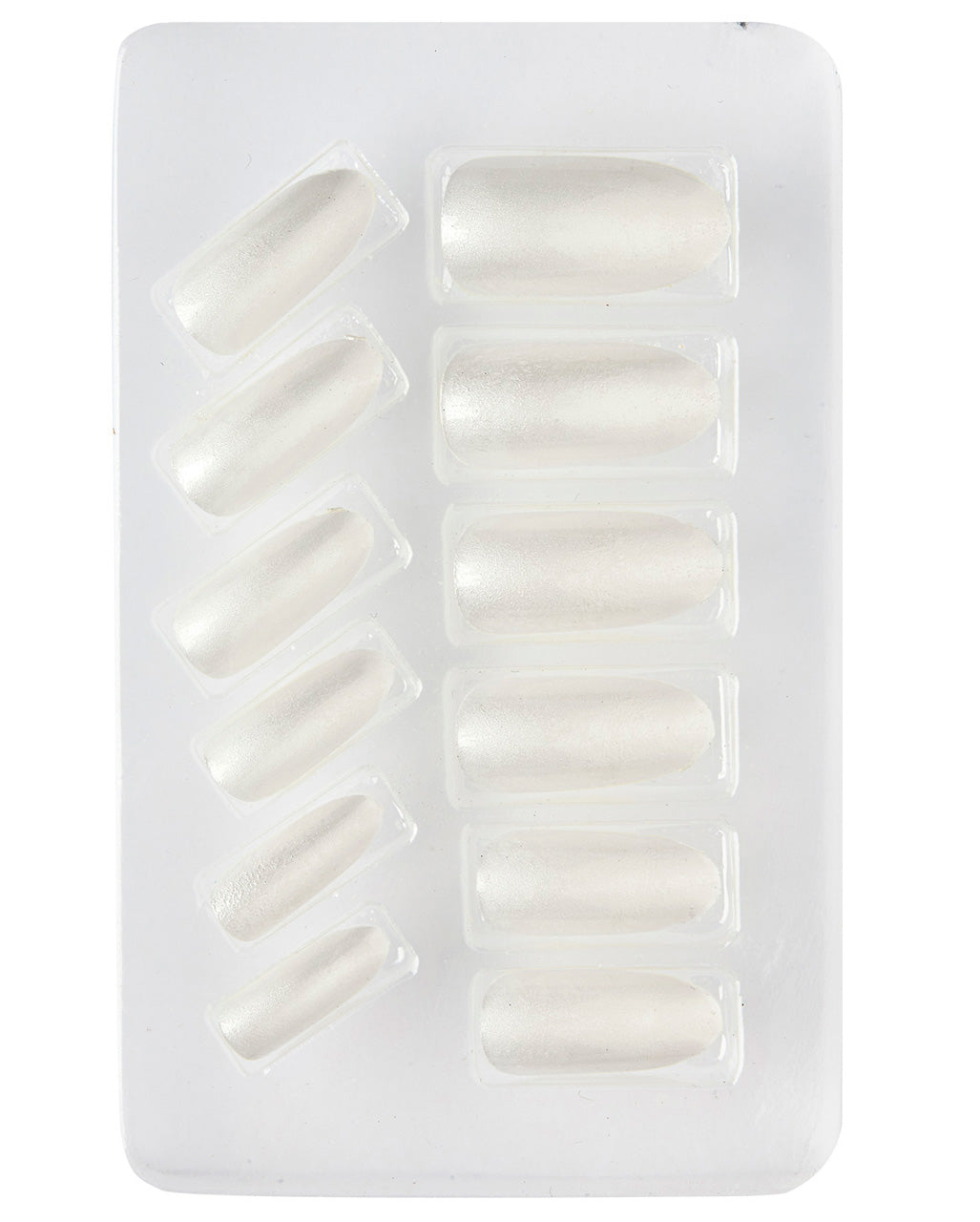 Stiletto Fingernails Mother Of Pearl Effect 12 Pcs.
