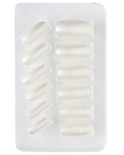 Stiletto Fingernails Mother Of Pearl Effect 12 Pcs.