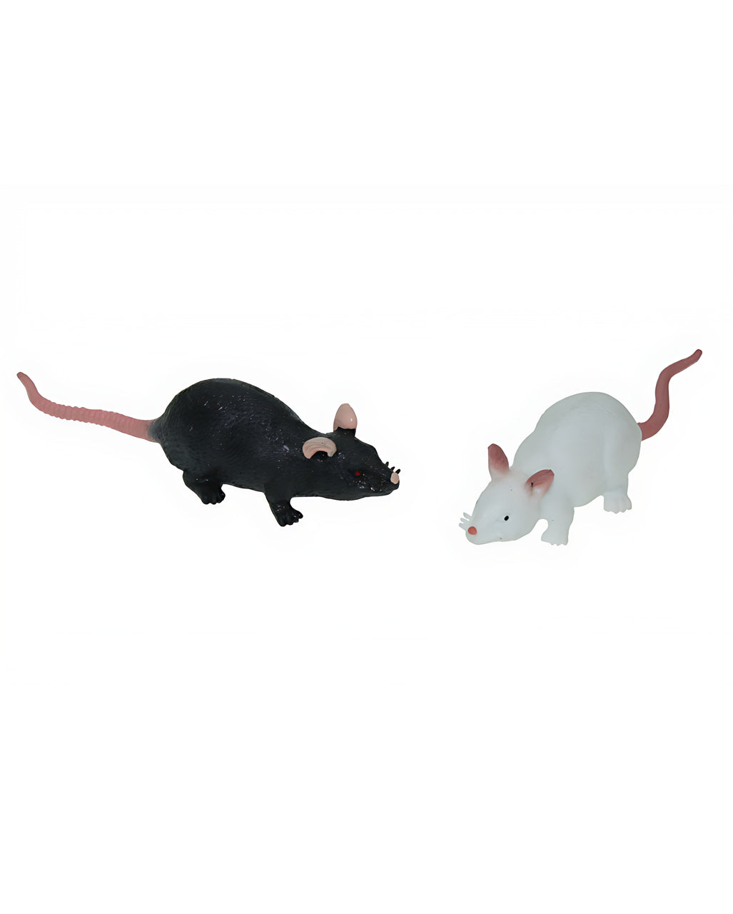 Stretch Ratte 11cm - Schwarz / Weiß