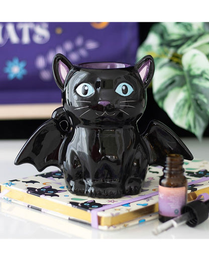 Cute Bat Cat As Scented Oil Holder