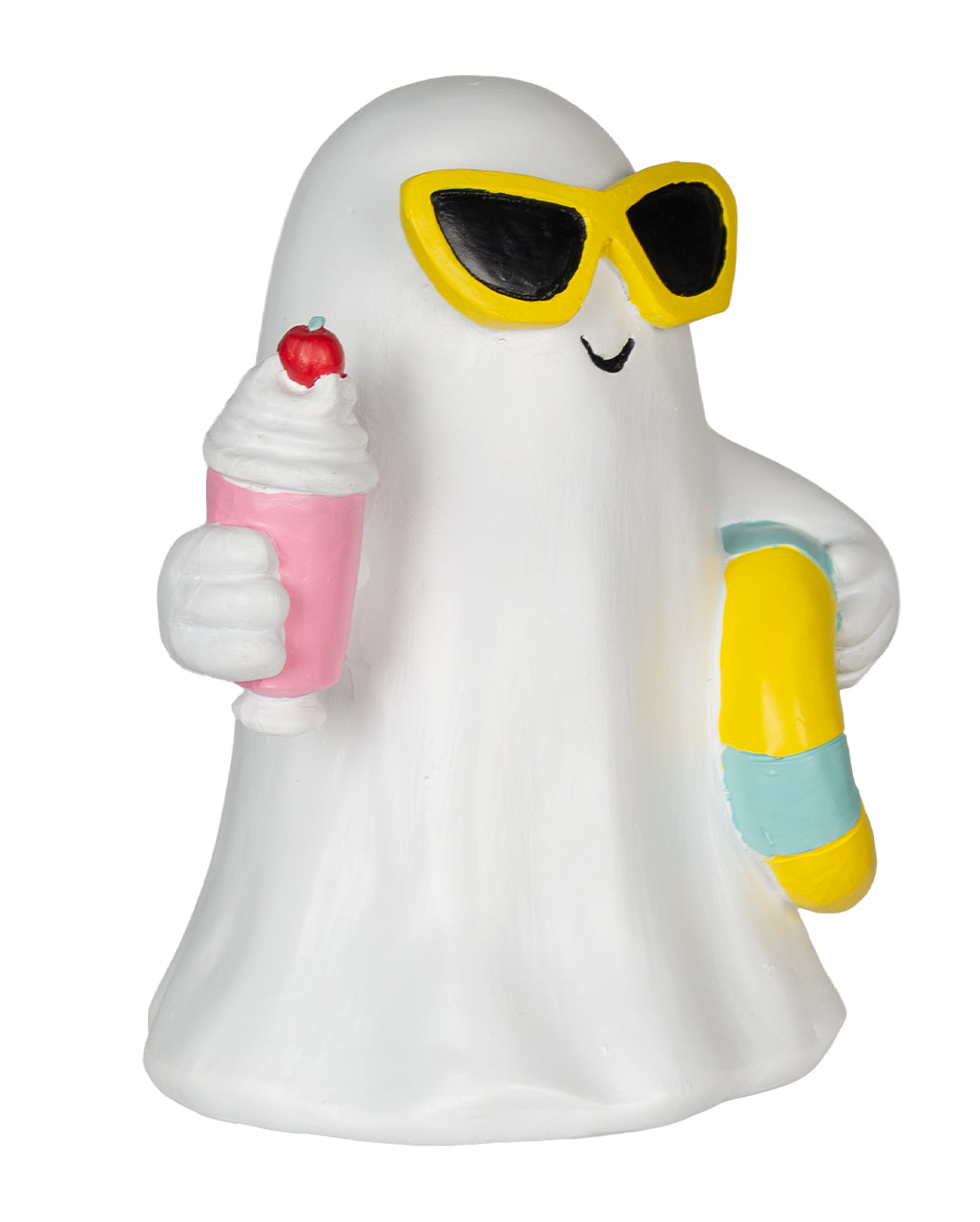Summerween Geist mit Milkshake & Schwimmreifen 15,5cm