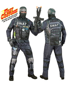 S.W.A.T. Schnellkostüm mit Maske
