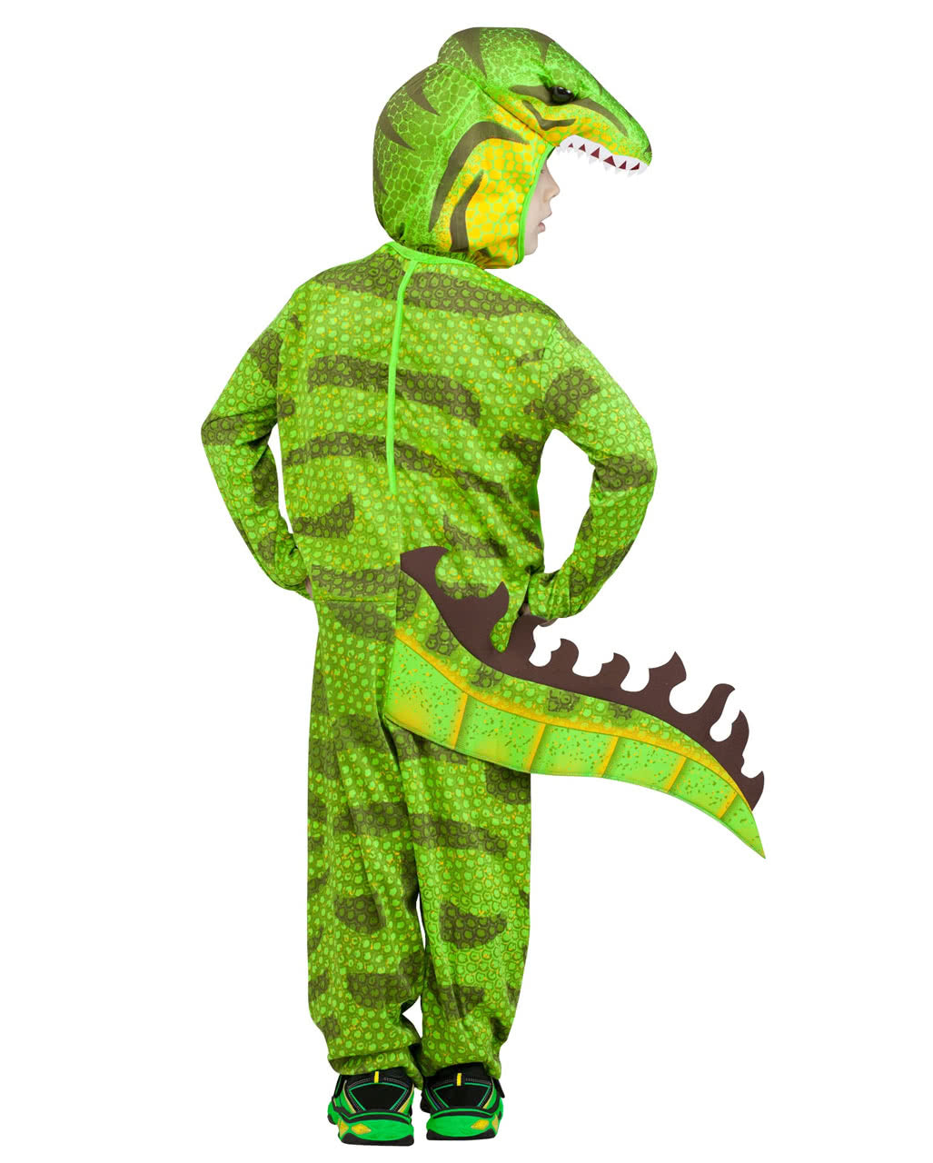 Grünes Kinderkostüm T-Rex Dinosaurier