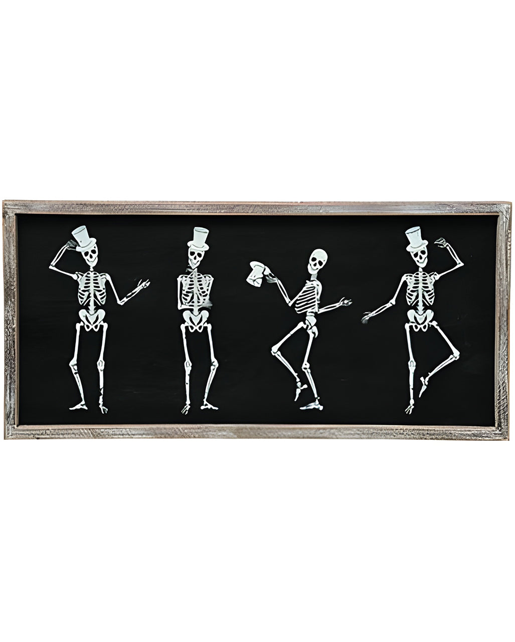 Wandbild feiernde Skelette 20cm