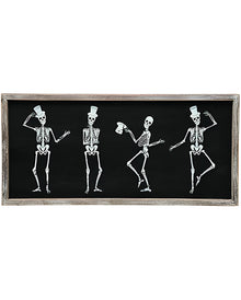 Wandbild feiernde Skelette 20cm