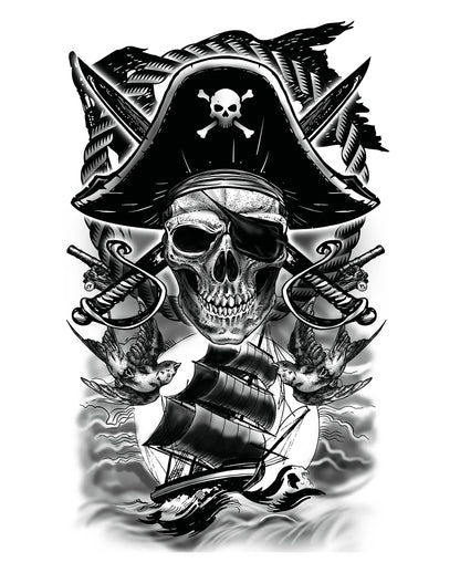 Tatouage Temporaire De Pirate à Coller