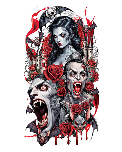 Temporary Stick-On Vampire Tattoo