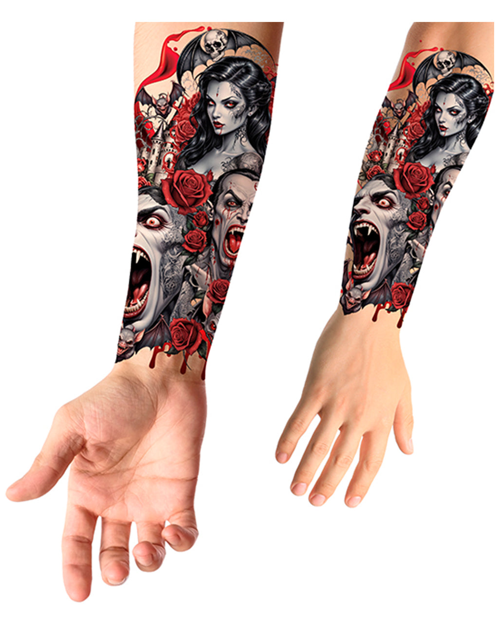 Temporary Stick-On Vampire Tattoo