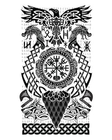Temporäres Wikinger Tattoo zum Aufkleben